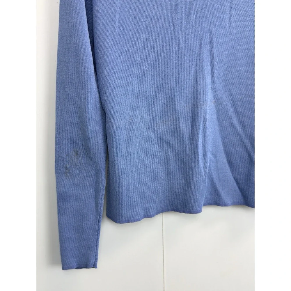 April Cornell‎ Retro Cardigan Embroidered Sequin Trim Sweater Women's S Blue